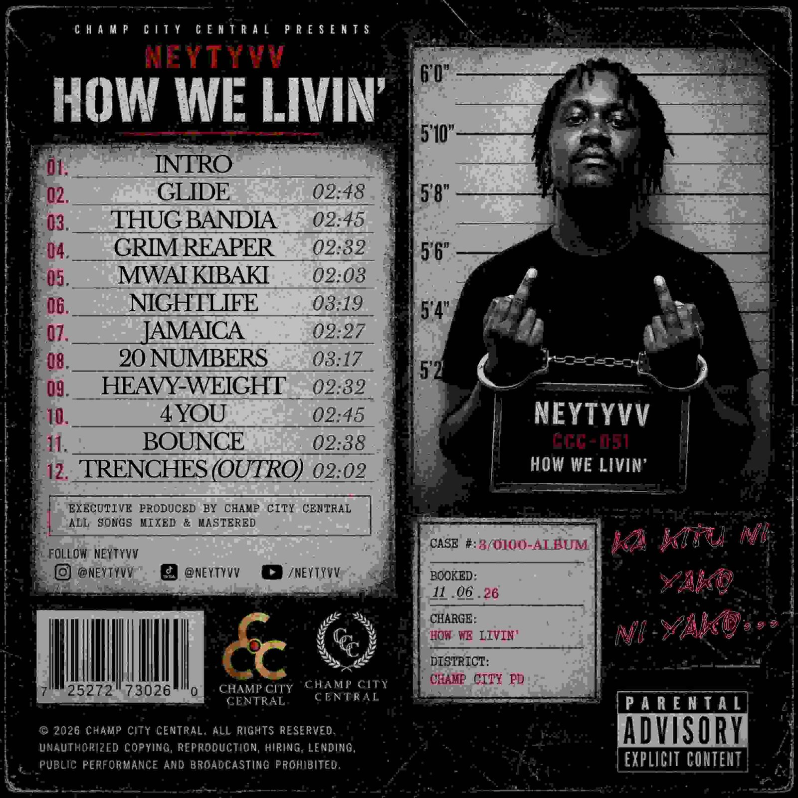 HOW WE LIVIN' back cover